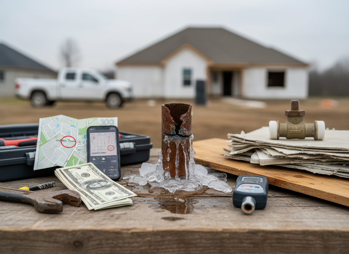 Factors That Affect Burst Pipe Repair Costs in Indian Trail